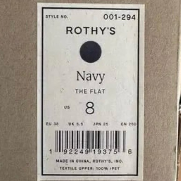 NIB Rothy’s the Flat in Navy Midnight Blue Size: 8 - Picture 9 of 13